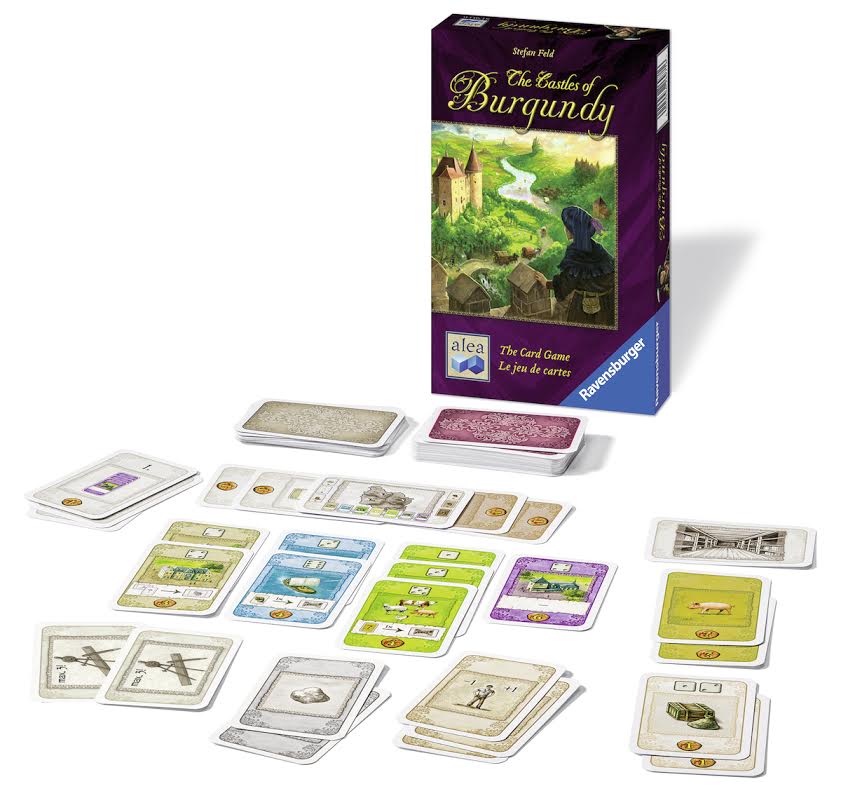 Critique de jeu: Les châteaux de Bourgogne, le jeu de cartes. Buvons à la carte