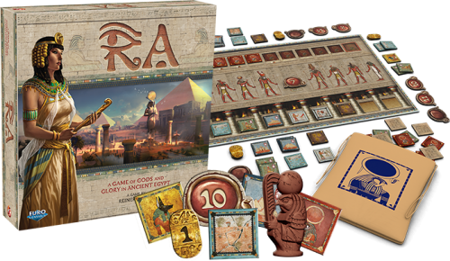 Critique de jeu: Râ, nouvelle édition. Le meilleur jeu d&rsquo;enchères? Presque