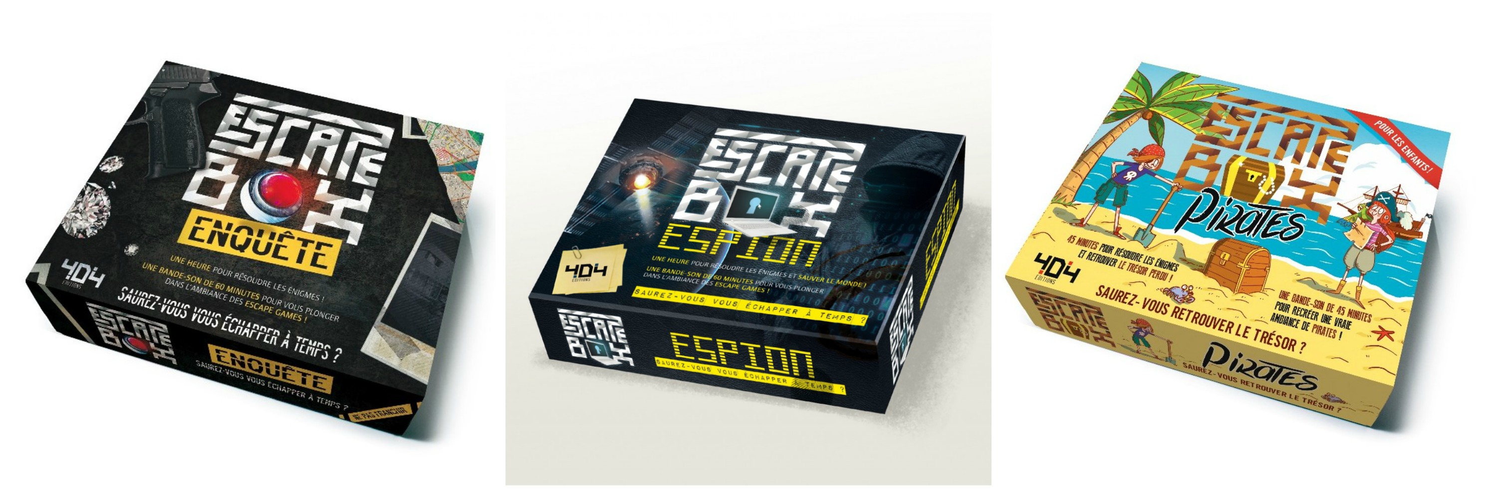 Escape Box Enquête, Espion et Pirates. Un Escape Game en cartes. Et ça vaut quoi?