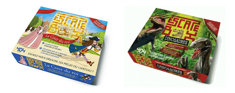 Escape Box 🔐pour enfants. La Cour du Roi et Dinosaures