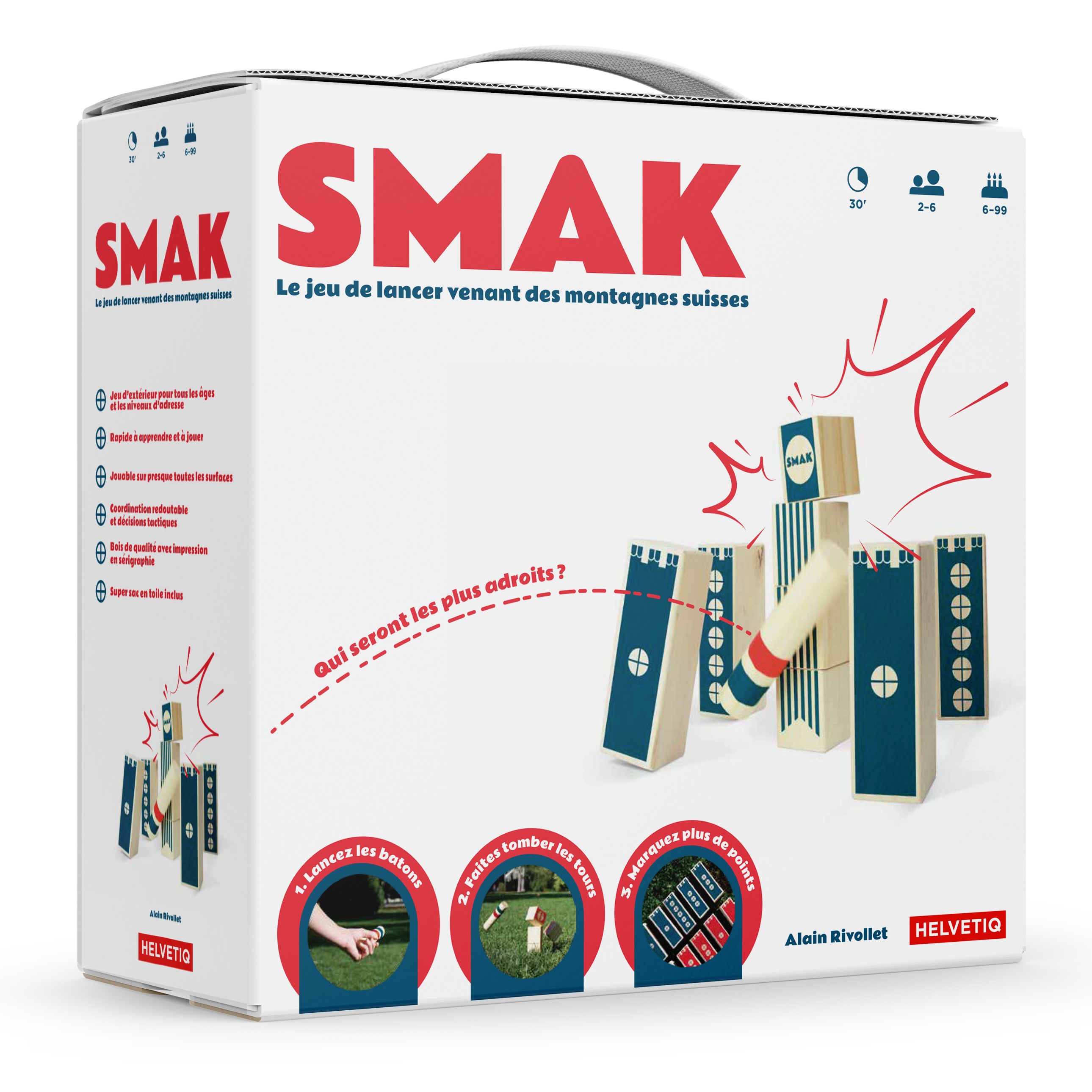 Smak, le jeu helvétique de quilles qui claque 🎳