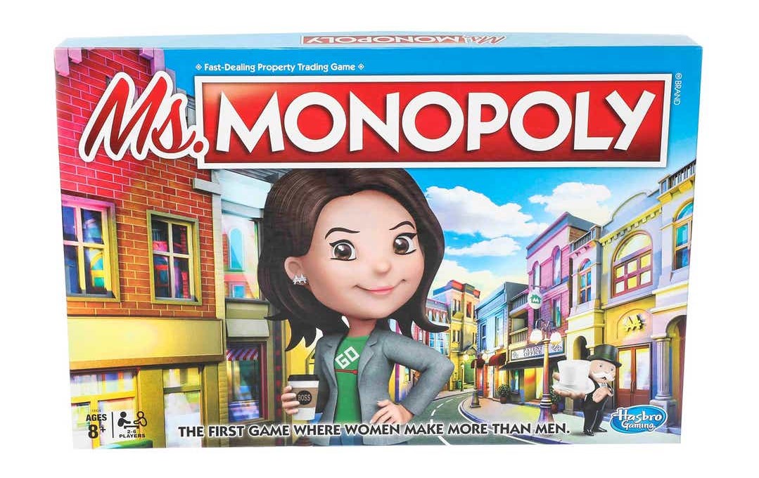 Mademoiselle Monopoly, le tout premier Monopoly… féministe, qui paie plus les femmes que les hommes