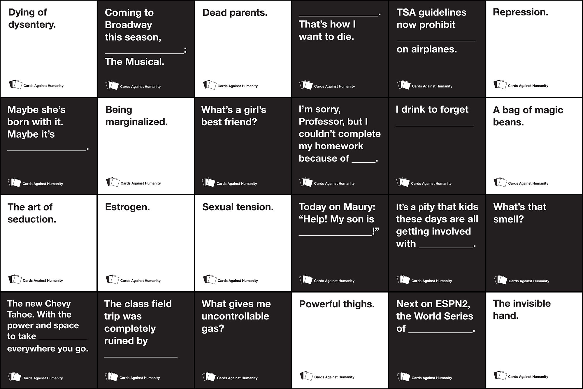 Jouez à Cards Against Humanity online avec vos amis. Et c&rsquo;est gratuit