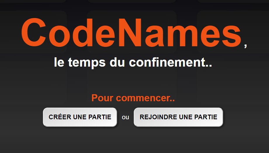 Confinement : Jouez à Codenames à plusieurs, à distance et en ligne grâce à cette plateforme ingénieuse