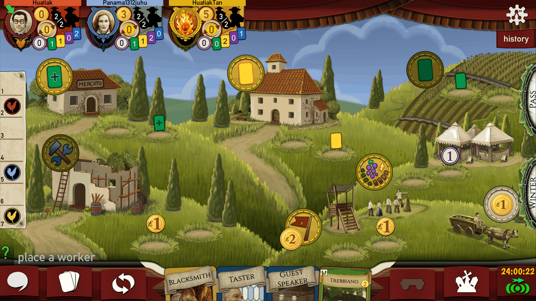 Le jeu de société Viticulture est disponible sous forme d&rsquo;appli et bientôt sur Steam