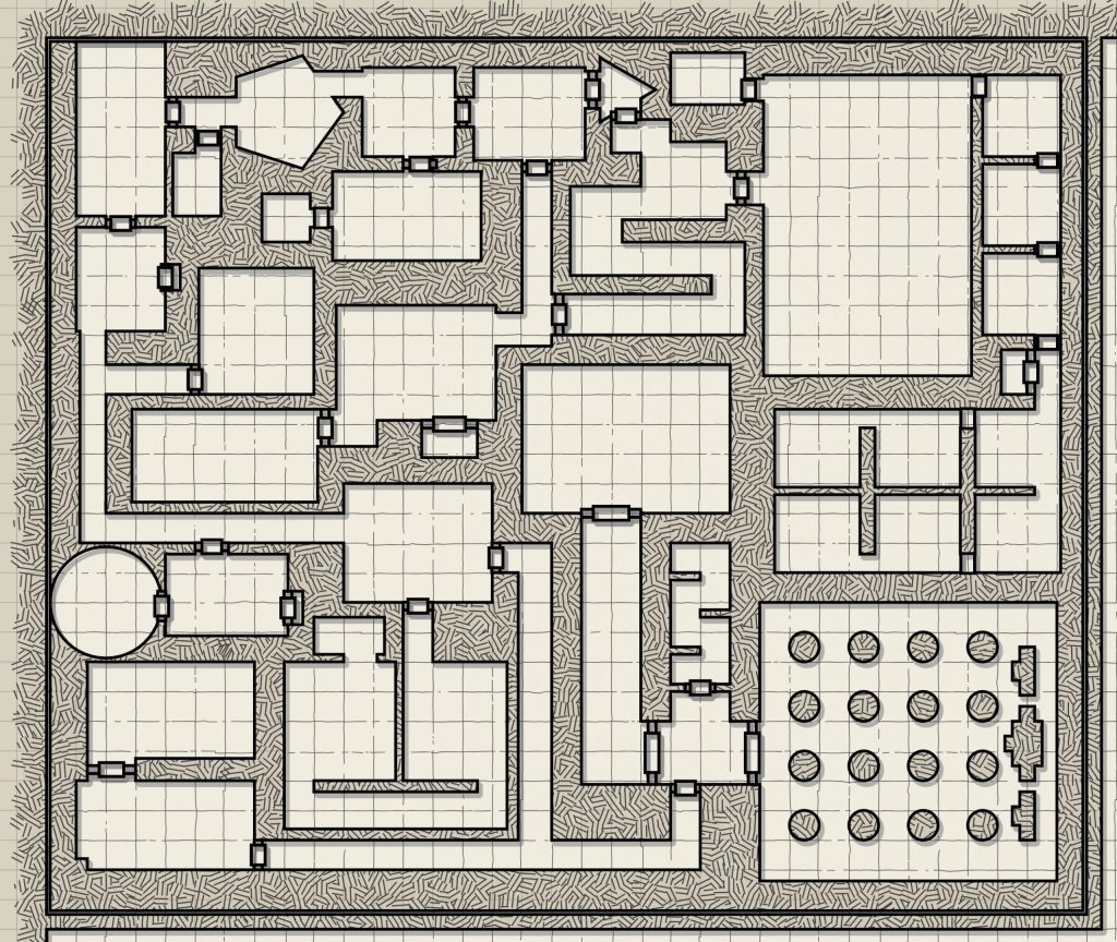 Dungeon Scrawl, l&rsquo;appli  qui vous permet de créer de somptueux plans pour vos jeux de rôle