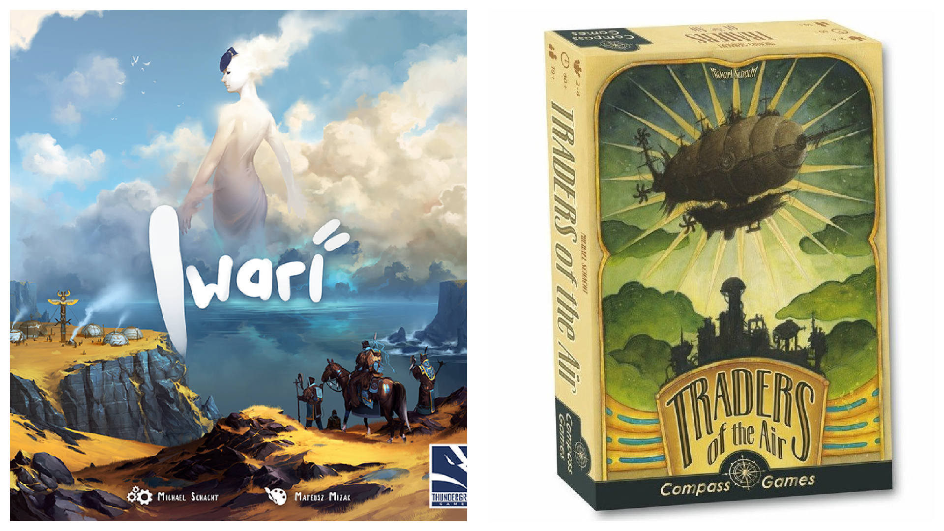 Avec Traders of the Air et Iwari, Michael Schacht déclare sa flamme aux jeux à l&rsquo;allemande