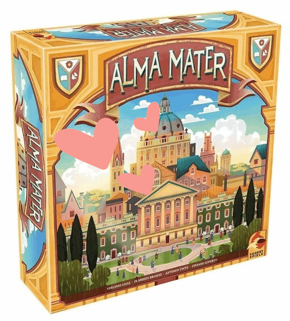 Alma Mater, le jeu de plateau. 5 choses que l&rsquo;on a appréciées (& 4 que l&rsquo;on n&rsquo;a pas appréciées)