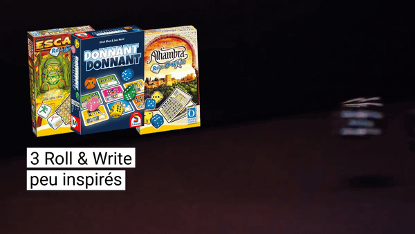 3 nouveaux Roll & Write insipides et creux