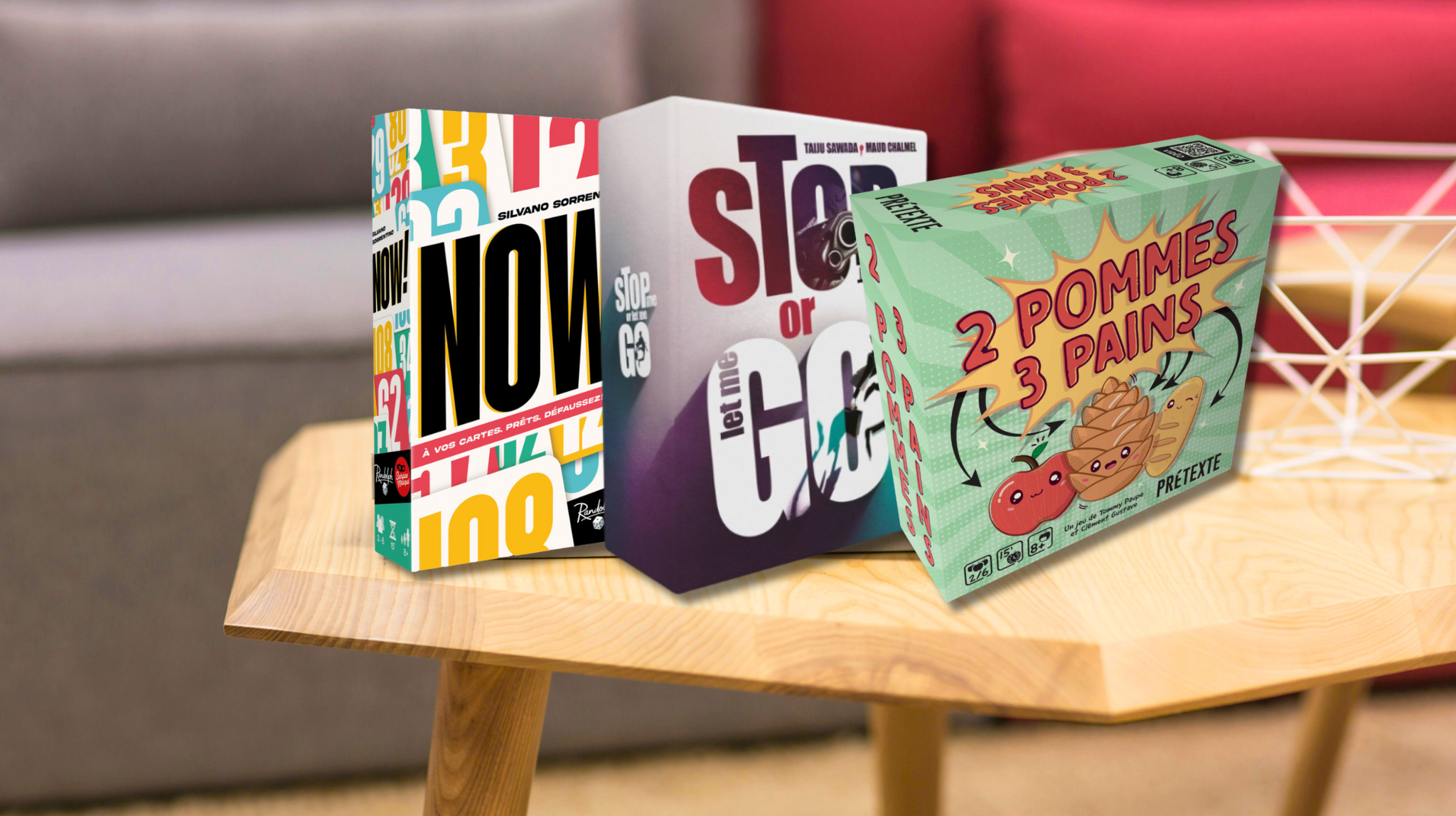 3 petits jeux à jouer sur un coin de table
