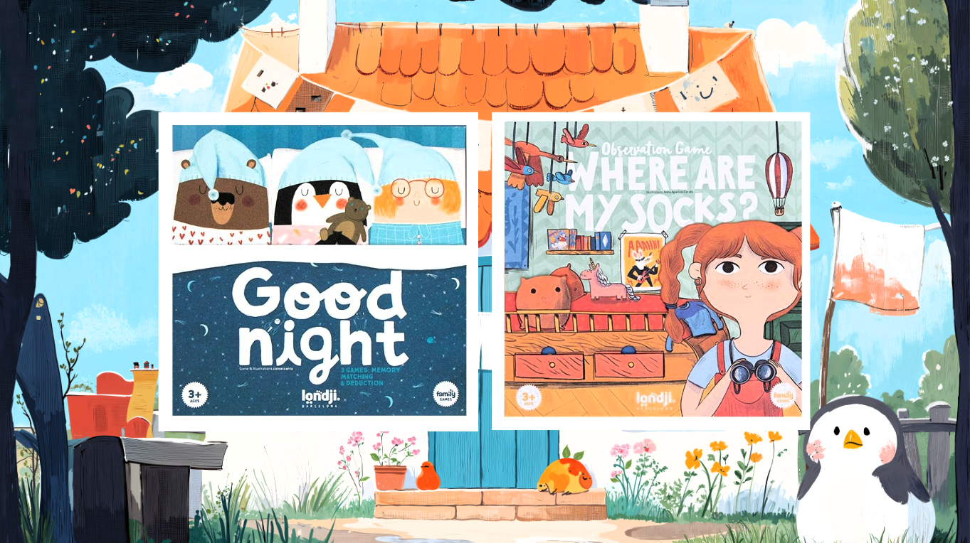 Good night et Where are my socks? Deux jeux Londji tout cute