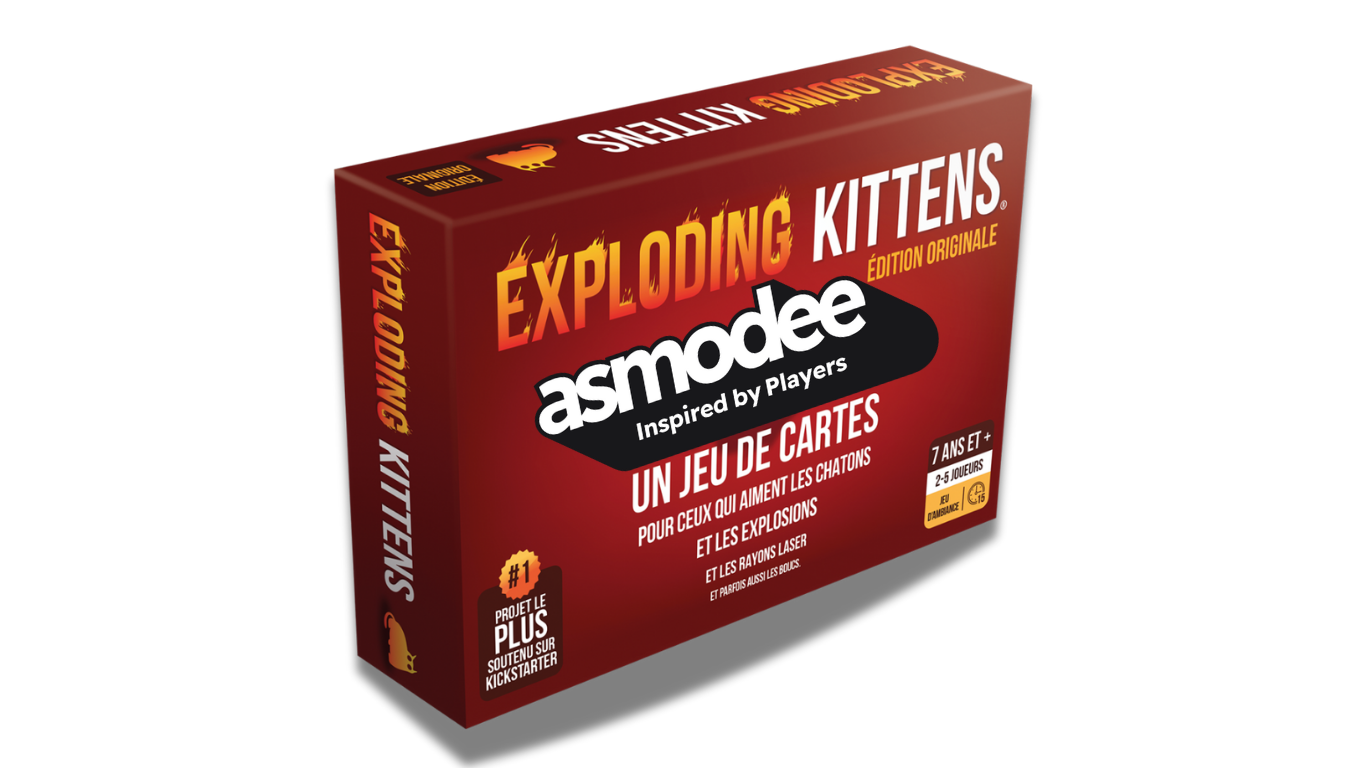 Asmodee + Exploding Kittens, article bannière