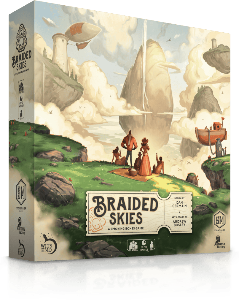 Braided Skies : Stonemaier embarque dans l’univers d’Andrew Bosley