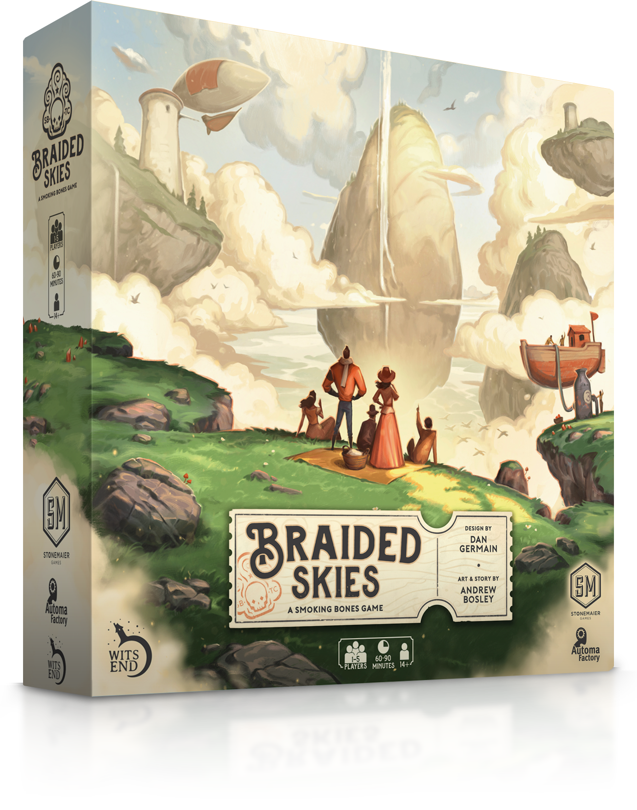 Braided Skies : Stonemaier embarque dans l’univers d’Andrew Bosley